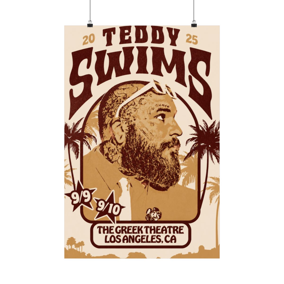 Los Angeles Concert Poster | Teddy Swims