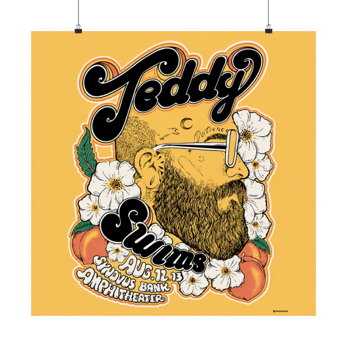 Atlanta Concert Poster | Teddy Swims - alternate angle 3, merchandise