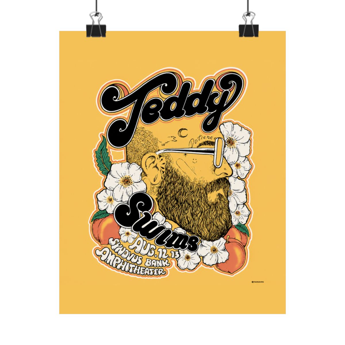 Atlanta Concert Poster | Teddy Swims - alternate angle 5, merchandise