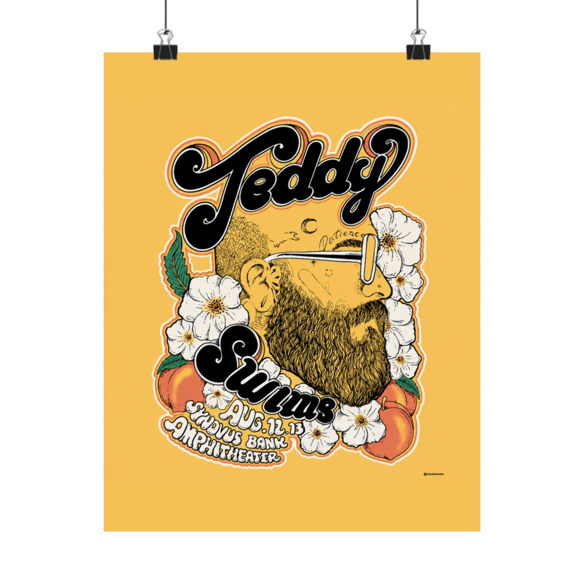 Atlanta Concert Poster | Teddy Swims - alternate angle 4, merchandise