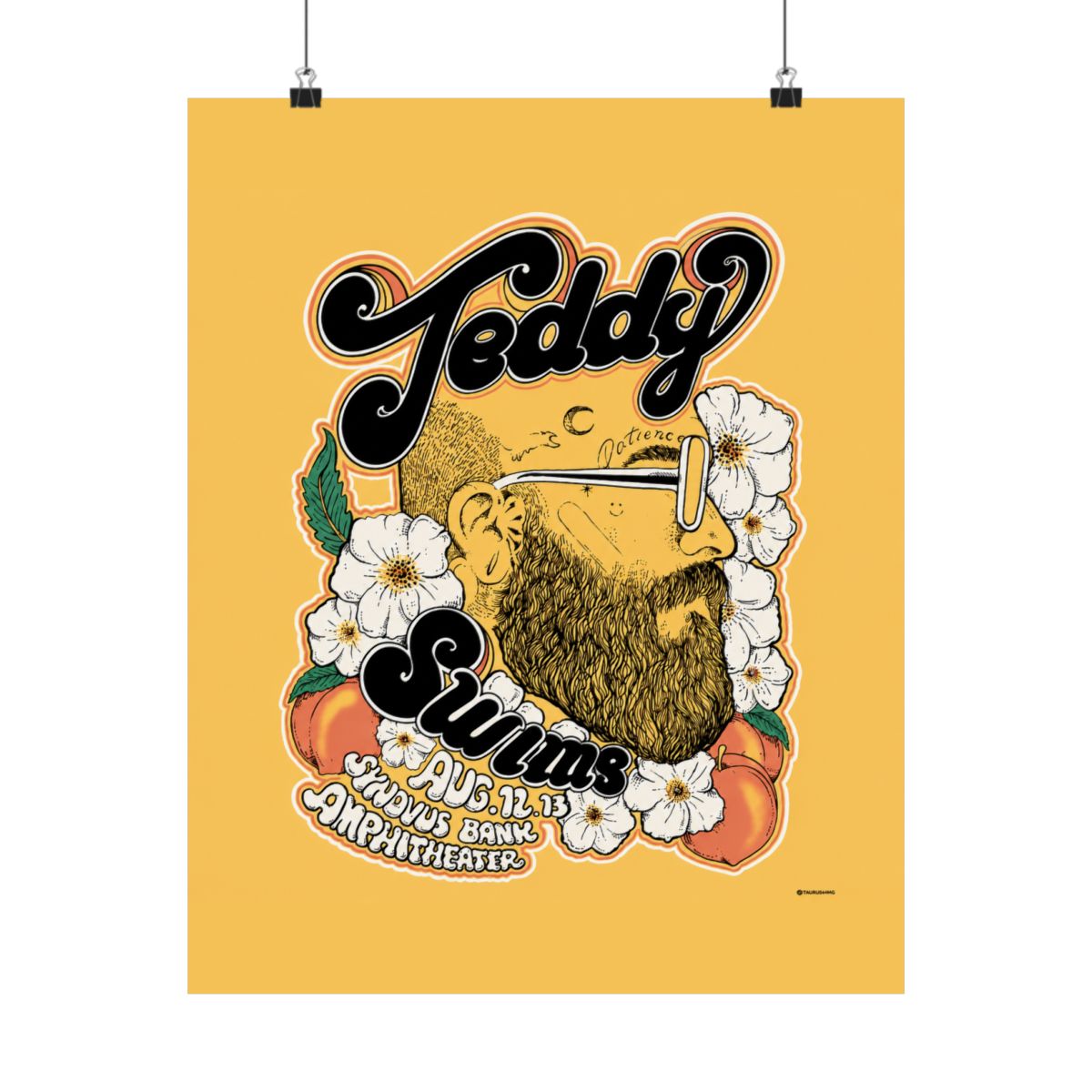 Atlanta Concert Poster | Teddy Swims - alternate angle 2, merchandise