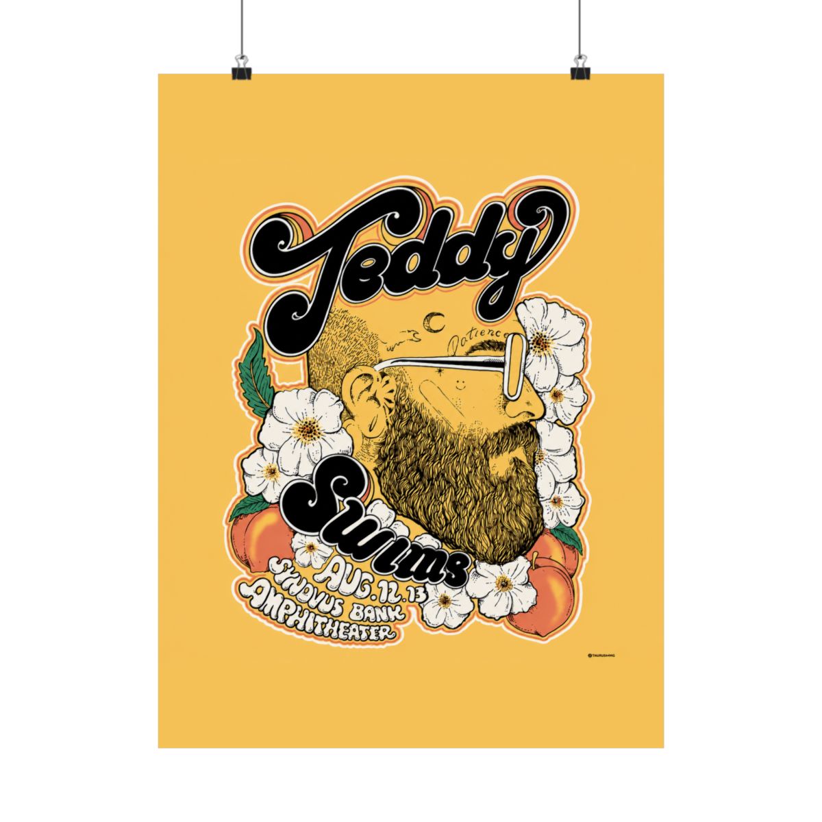 Atlanta Concert Poster | Teddy Swims - alternate angle 1, merchandise