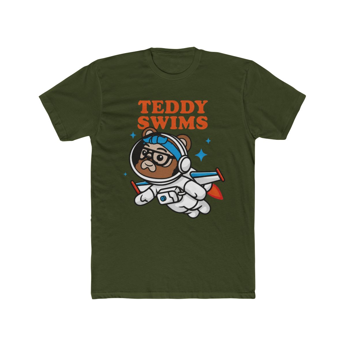 Teddy Swims Space Bear T Shirt - alternate angle 4, merchandise