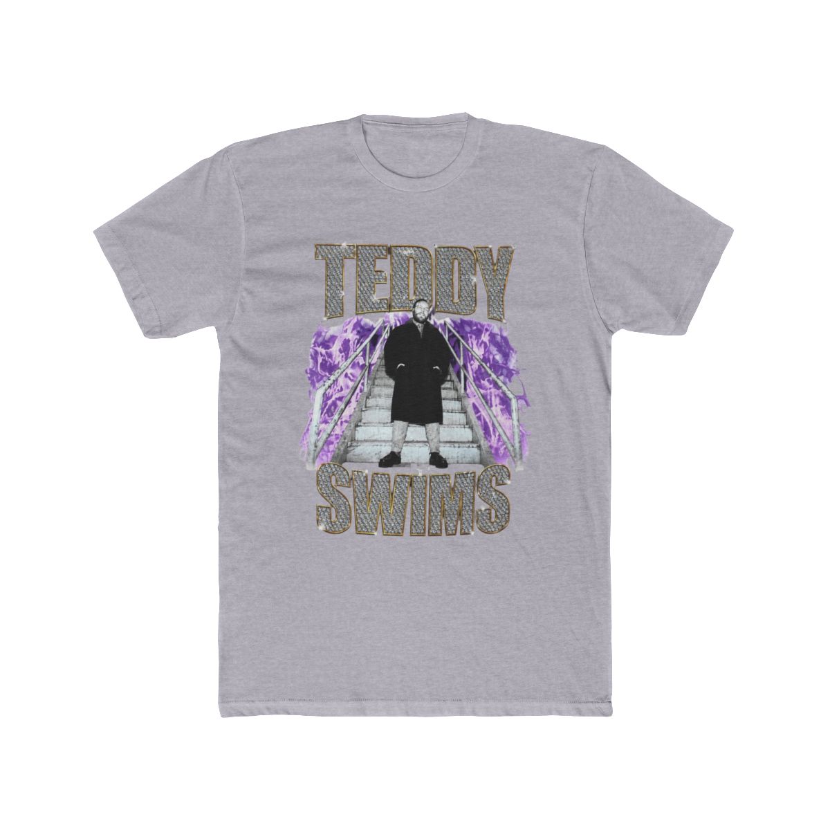 Teddy Swims T Shirt: Retro Bootleg (Black) - alternate angle 3, merchandise