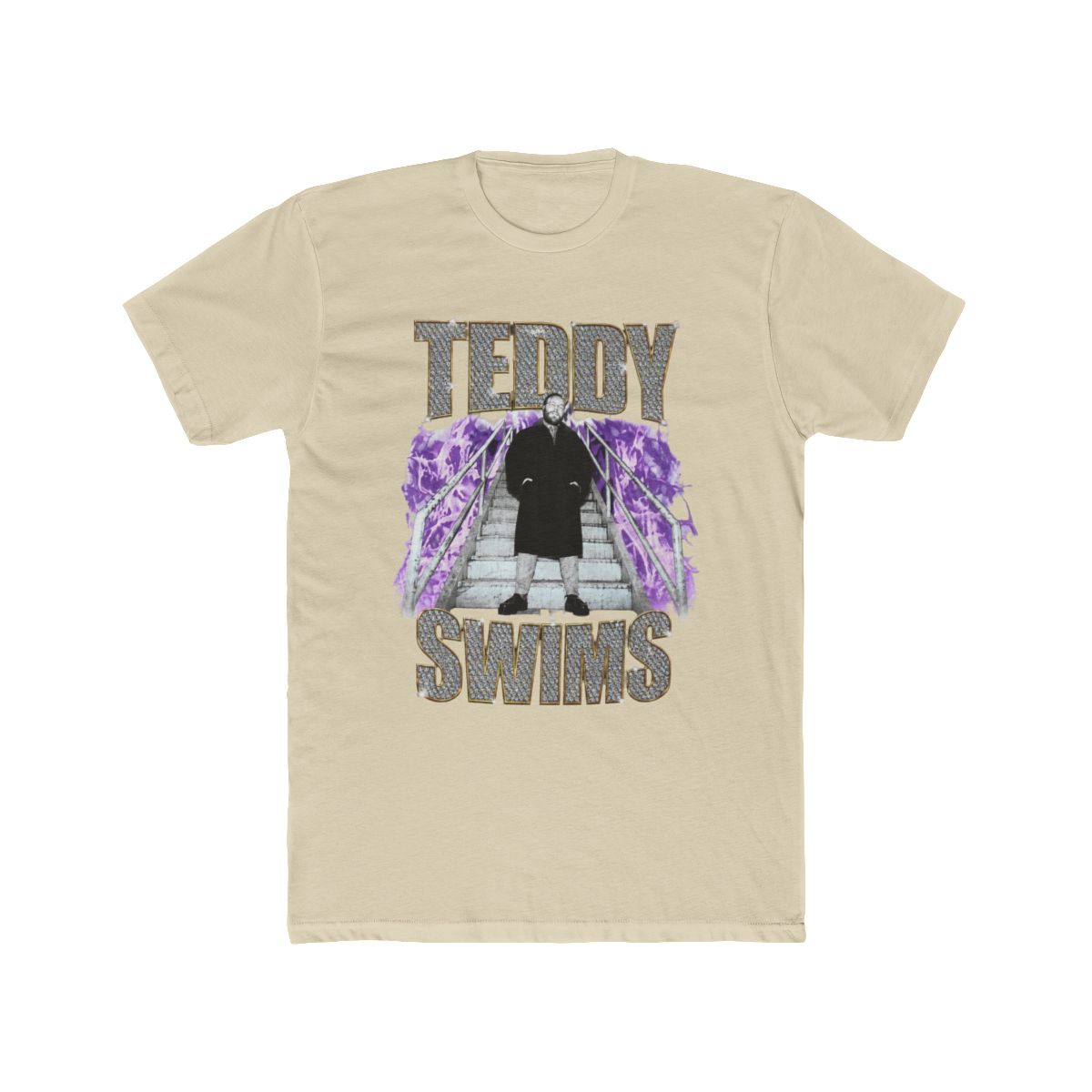 Teddy Swims T Shirt: Retro Bootleg (Black)